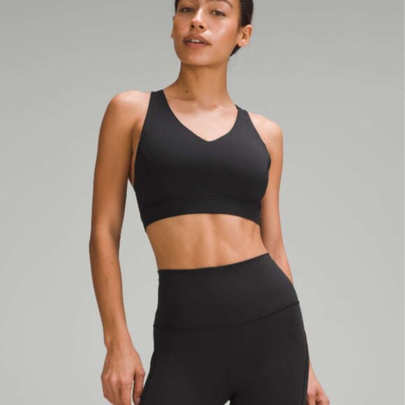 Lululemon Envital Bra Medium Support D/DD cup black size 12 - Picture 1 of 6